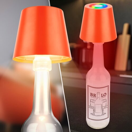BRILONER 7510012-LED RGB prigu&amp;scaron;iva stona lampa CALIDA 2,5W/5V IP44 1200mAh narandžasta Slike