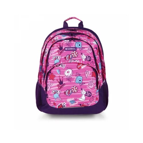 RANAC školski ergonomski 32x44x18 cm 21l-0,56 kg Sticker Gabol roze Cene
