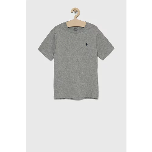 Polo Ralph Lauren Dječja pamučna majica kratkih rukava boja siva