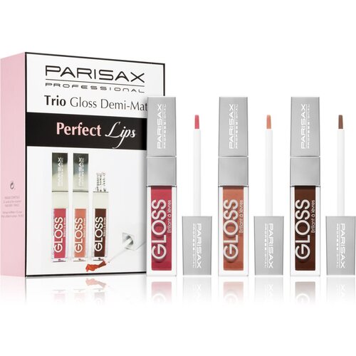 Parisax Perfect Lips Trio set sijajev za ustnice Demi-Mat Cene