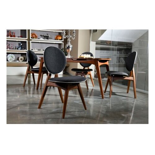 Woody Fashion trpezarijski sto i stolice Touch Wooden Anthracite Slike