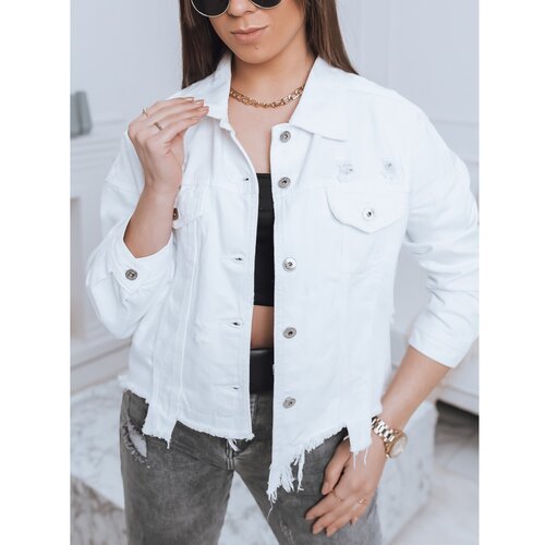 DStreet Women&amp;#039;s denim jacket DONITA white TY2632 Slike