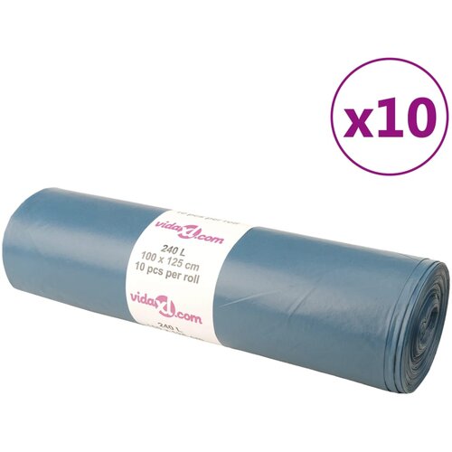 vidaXL Vreće za smeće 100 kom plave 240 L Cijene