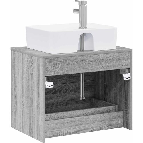  Set namje&amp;scaron;taja za kupaonicu Siva Sonoma Konstruirano drvo 62.5 x 44.5 x 50 cm Slike