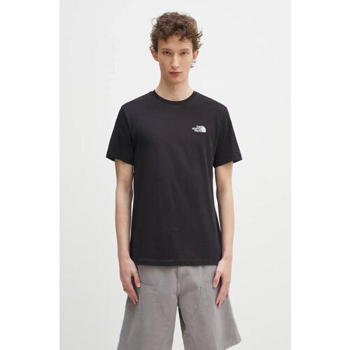 The North Face Pamučna majica Reflective Box za mu&amp;scaron;karce, boja: crna, s tiskom, NF0A8C4VU1H1 Slike