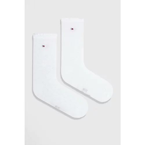 Tommy Hilfiger Čarape 2-pack za žene, boja: bijela