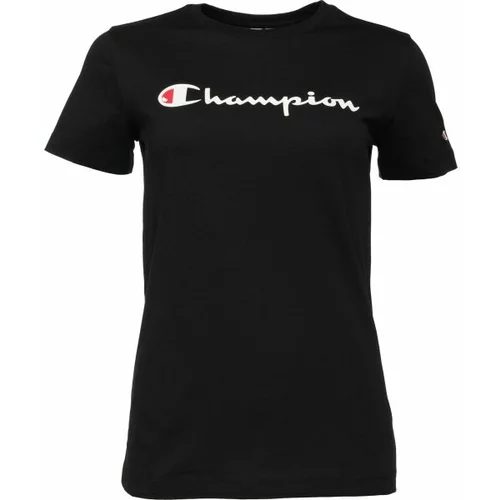 Champion LEGACY Ženska majica kratkih rukava, crna, veličina