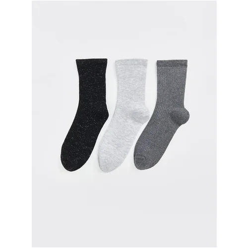 LC Waikiki Lcw Women's Plain Socks 3 Pack