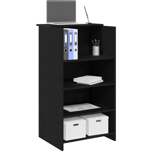  Recepcijski stol crni 55x50x103,5 cm izrađeno drvo Cene