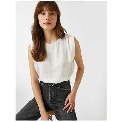 Koton Crew Neck Blouse Sleeveless