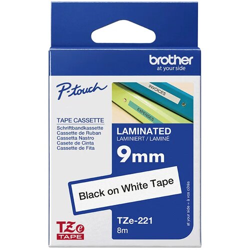 Brother TZe-221 laminirana traka 9mm (crno na belom) Cene