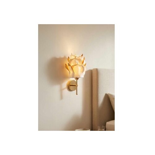 Opviq zidna lampa zlatno - bela APG0004 Slike