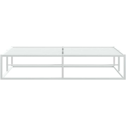 VidaXL Okvir kreveta bez madraca Bijeli 160x200 cm Metalni Slike