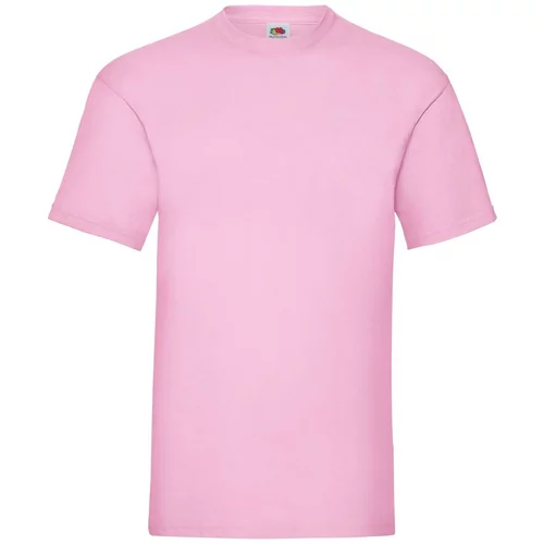Fruit Of The Loom Men's Pink T-shirt Valueweight