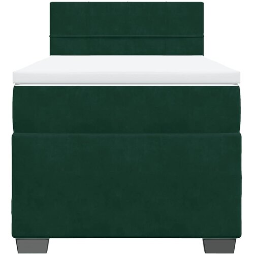 Box spring krevet s madracem tamnozeleni 100x200 cm bar&amp;scaron;unasti Slike