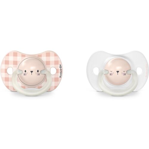 Suavinex Night & Day Physiological 6-18 m duda Pink Rabbit 2 kos Cene
