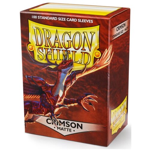 Arcane Tinmen Dragon Shield 100 Standard Sleeves - Crimson Matte Cene
