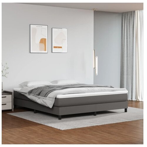 Madrac s džepičastim oprugama sivi 160x200x20 cm umjetne kože Cijene