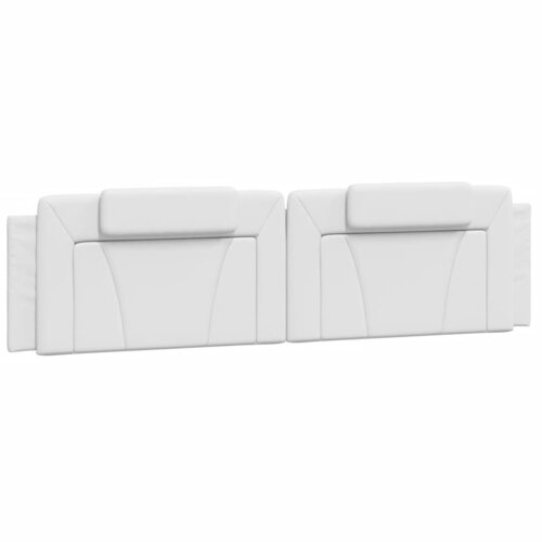 VidaXL Vzglavna stranica bela 200 cm umetno usnje, (21048550) Slike