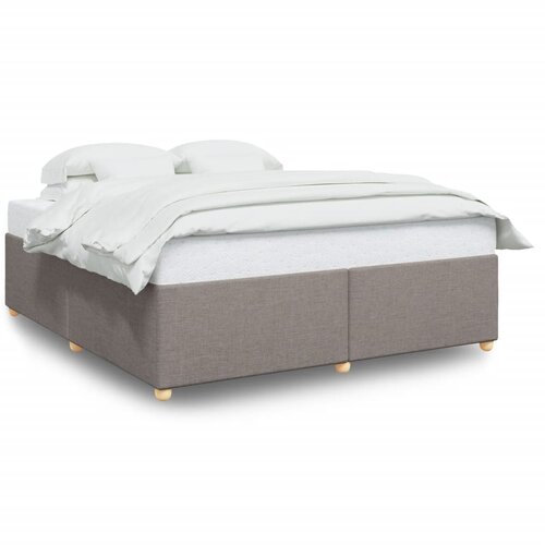 VidaXL Okvir za krevet bez madraca smeđesivi 200x200 cm od tkanine Slike