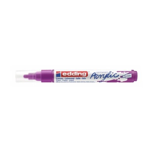  Akrilni marker E-5100 medium 2-3mm obli vrh Edding borovnica 12MA51L Cene