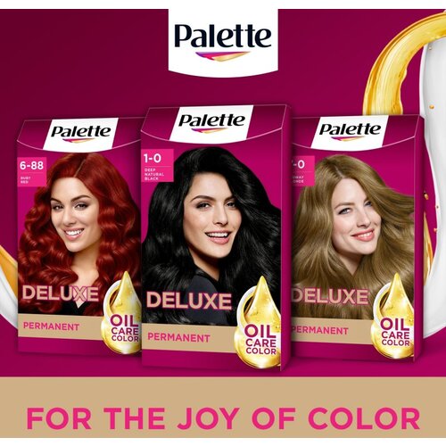 Schwarzkopf Palette Deluxe permanentna barva za lase odtenek 1-0 (900) Deep Natural Black 1 kos Cene