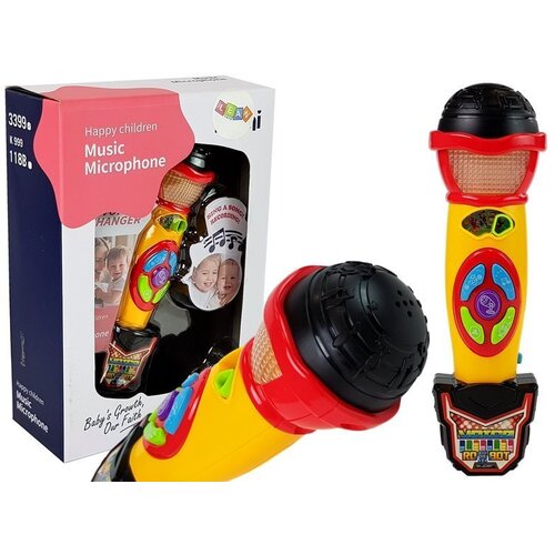  Yellow- Black Karaoke Microphone Recording Songs Cene