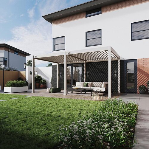 Gardenson Pergola Trumpf, Biserna Barva, 3x5,3m Slike