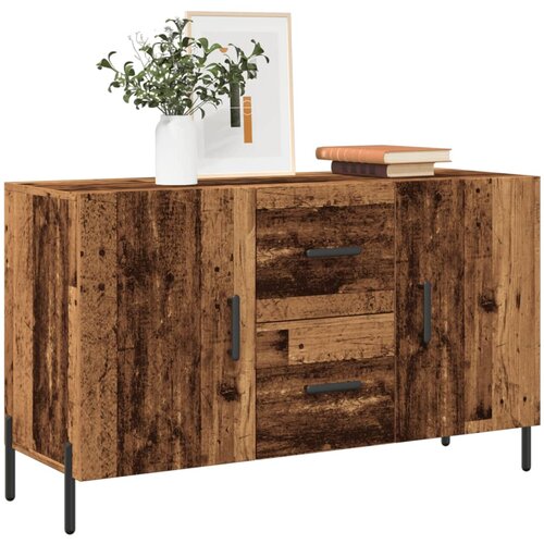 VidaXL Komoda starinski les 100x36x60 cm inženirski les Slike