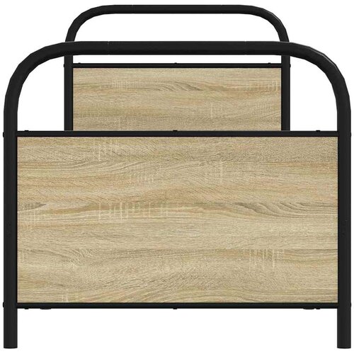 VidaXL Okvir kreveta bez madraca boja hrasta sonome 75 x 190 cm drveni Slike