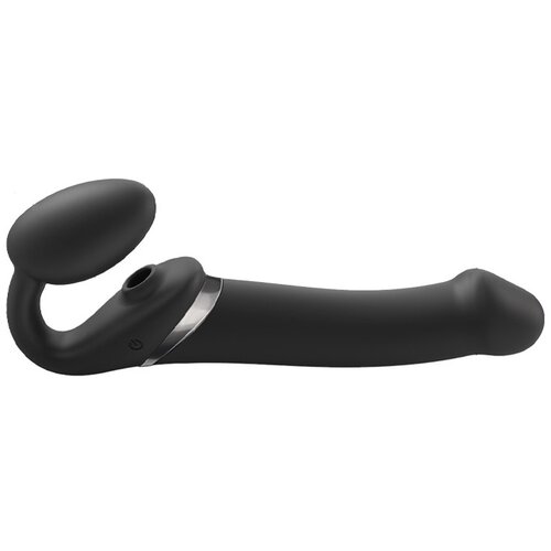 Strap-On-Me Multi Orgasm Strap-On Vibrator with Licking Stimulator Black L Cijene