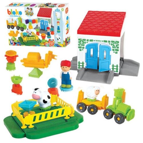 Mochtoys set Bloko Farme 100 el. + 3 figure Slike