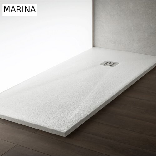 Marina pravokotna tu&amp;scaron; kad 140 x 70 x 3 cm - bela Slike