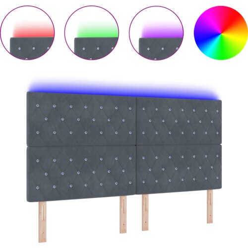  LED uzglavlje tamnosivo 90 cm bar&amp;scaron;un Slike