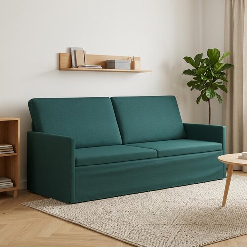 SOFA za 3 osobe Tamnozelena 190 x 81 x 82 cm Tkanina Cijene