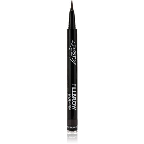 puroBIO cosmetics Fillbrow tekoče črtalo za obrvi odtenek 04 Soft Black 0.7 ml Cene