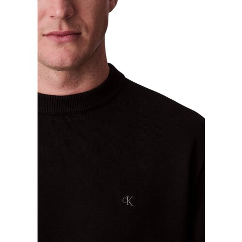 Calvin Klein Jeans Puloverji LS EZ COTTON CREWNK LV04RC309G Črna Slike