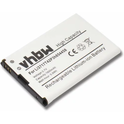 VHBW Baterija za ZTE U288 / V790 / N790, 1600 mAh