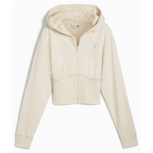 Puma Puloverji DARE TO CROPPED HOODIE Bela Slike