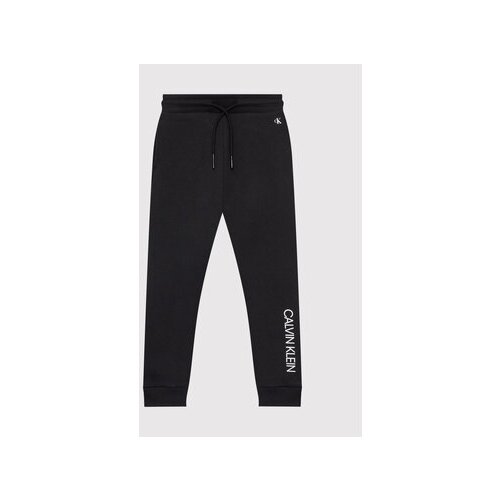 Calvin Klein Jeans Spodnji del trenirke Institutional IB0IB00954 Črna Regular Fit Slike