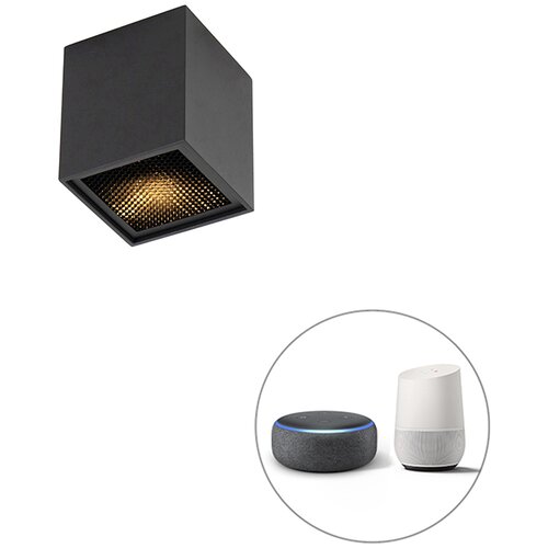 QAZQA Pametno oblikovana črna črna z WiFi GU10 - Qubo Honey Cene