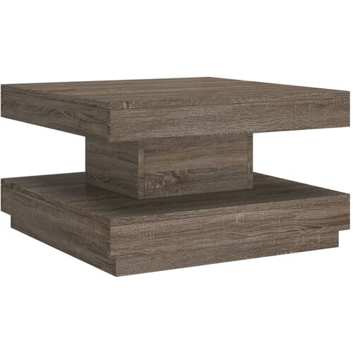 Maison Chic Klubska mizica - kavna mizica - Nizka mizica siva 60x60x35 cm mediapan, (21753221) Slike