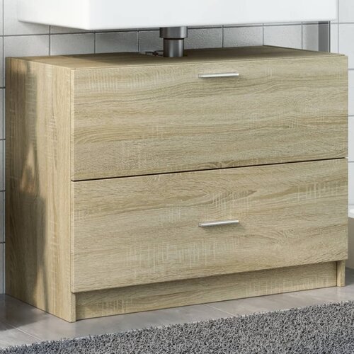 vidaXL Omarica za umivalnik sonoma hrast 78x37x59 cm inženirski les Cene
