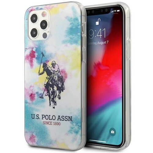 U.S. Polo Assn. ETUI TIE & DYE COLLECTION NA IPHONE 12 / IPHONE 12 PRO - WIELOKOLOROWE, (21833878) Cene