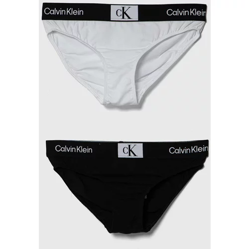Calvin Klein Underwear Otroške spodnje hlače 2-pack črna barva