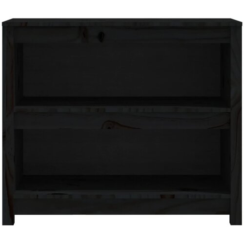  za knjige Crna 80x35x68 cm od masivne borovine Slike