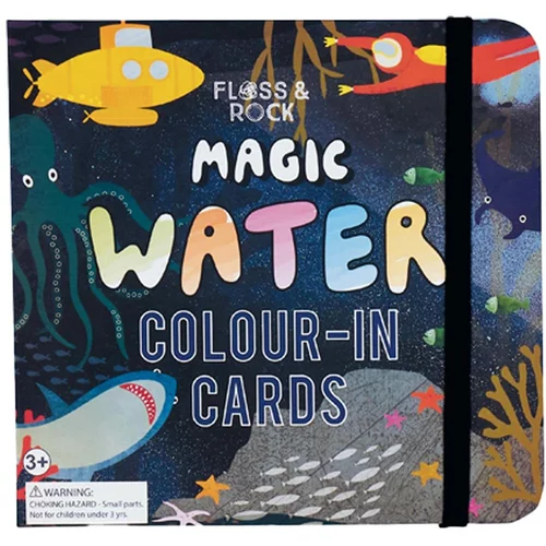 Floss&Rock® čarobna vodena bojanka magic colour-in cards deep sea