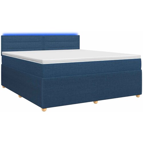  Boxspring krevet s madracem Plava 180 x 200 cm Tkanina Slike