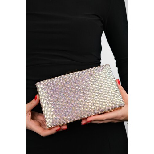 LuviShoes SEMENTA Gold Stoned Women's Evening Bag Cene