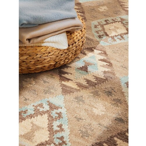 Hanse Home Svijetlo plavi/bež obostrani/ručno rađen vunen tepih 200x290 cm Kamal Dune &amp;ndash; Nouristan Slike